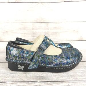Alegria Paloma Rave on the Nile MultiColor Shimmer Mary Jane Comfort Size 37